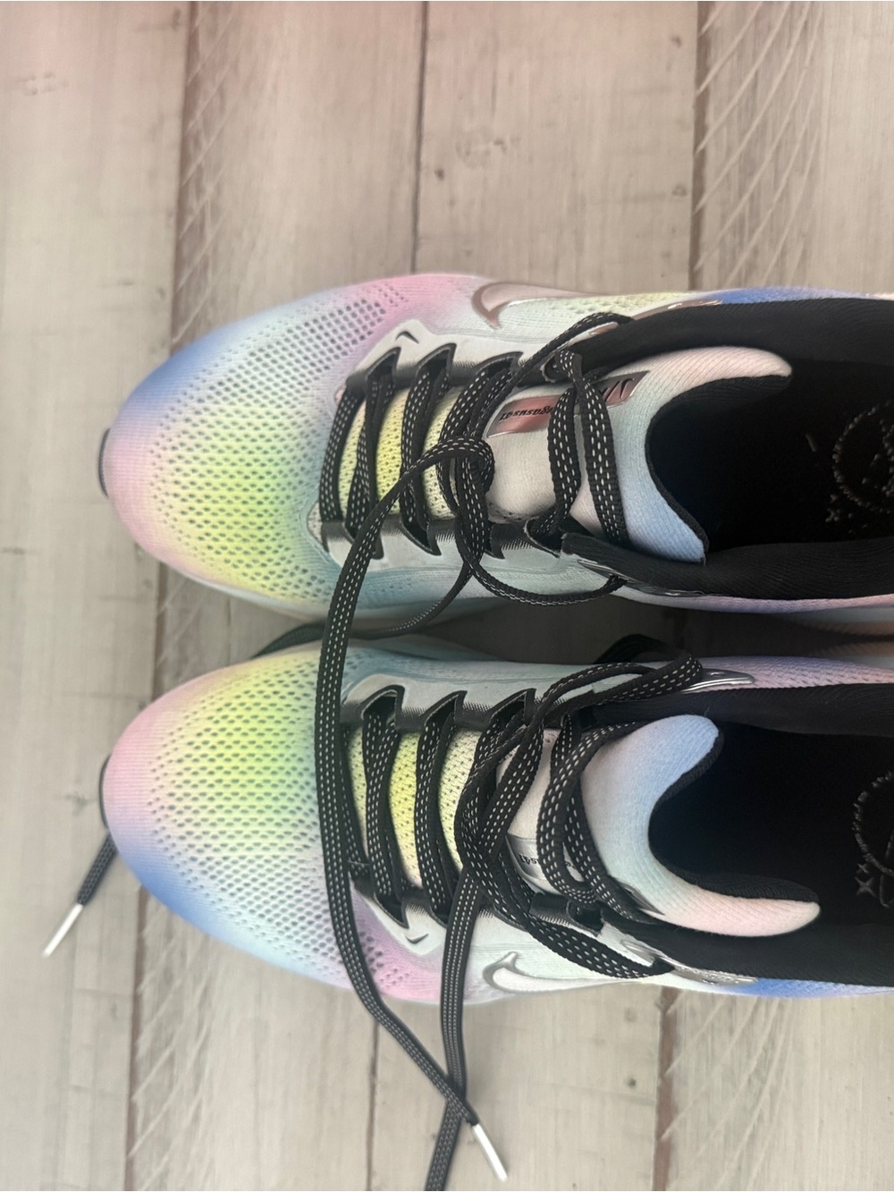 Nike Women's Pastel Rainbow Gradient Running Sneakers